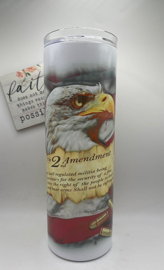 20oz Tall Skinny 2nd Amendment