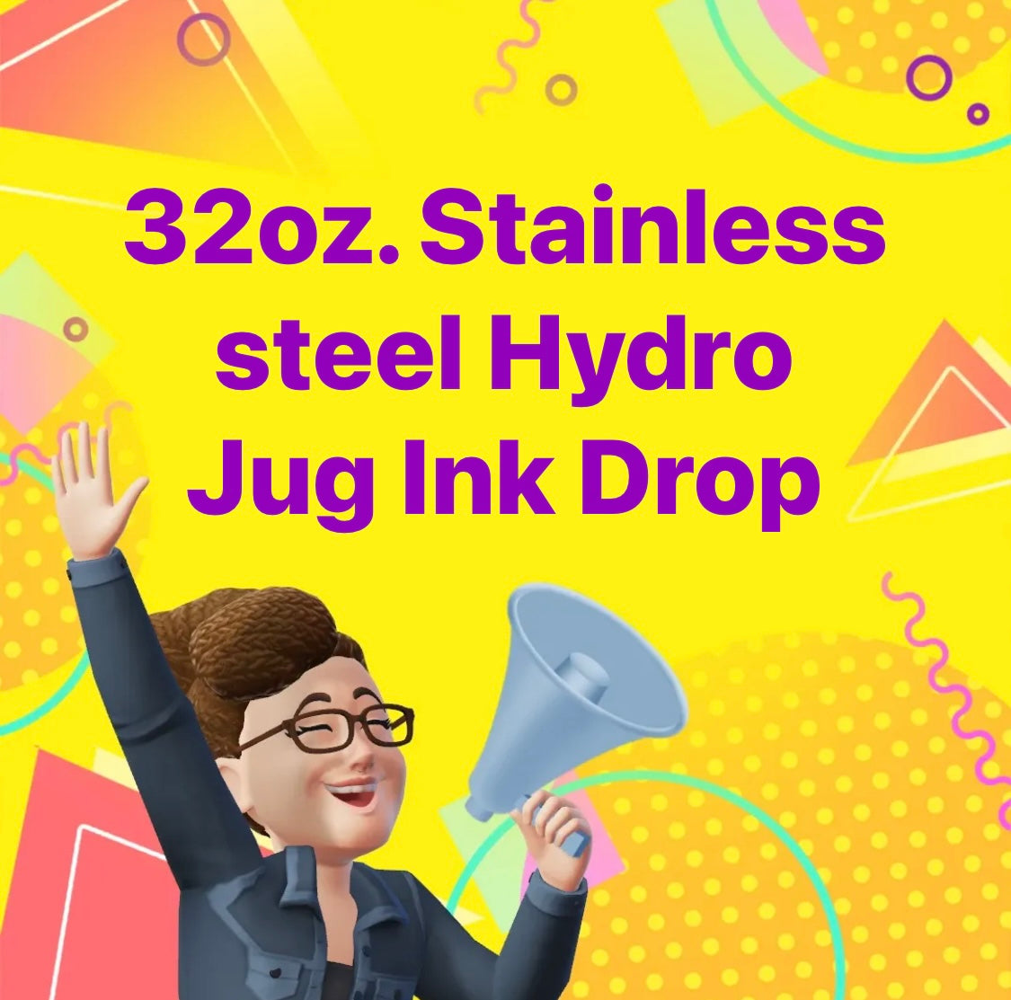 Ink Drop 32oz Hydro Bottle