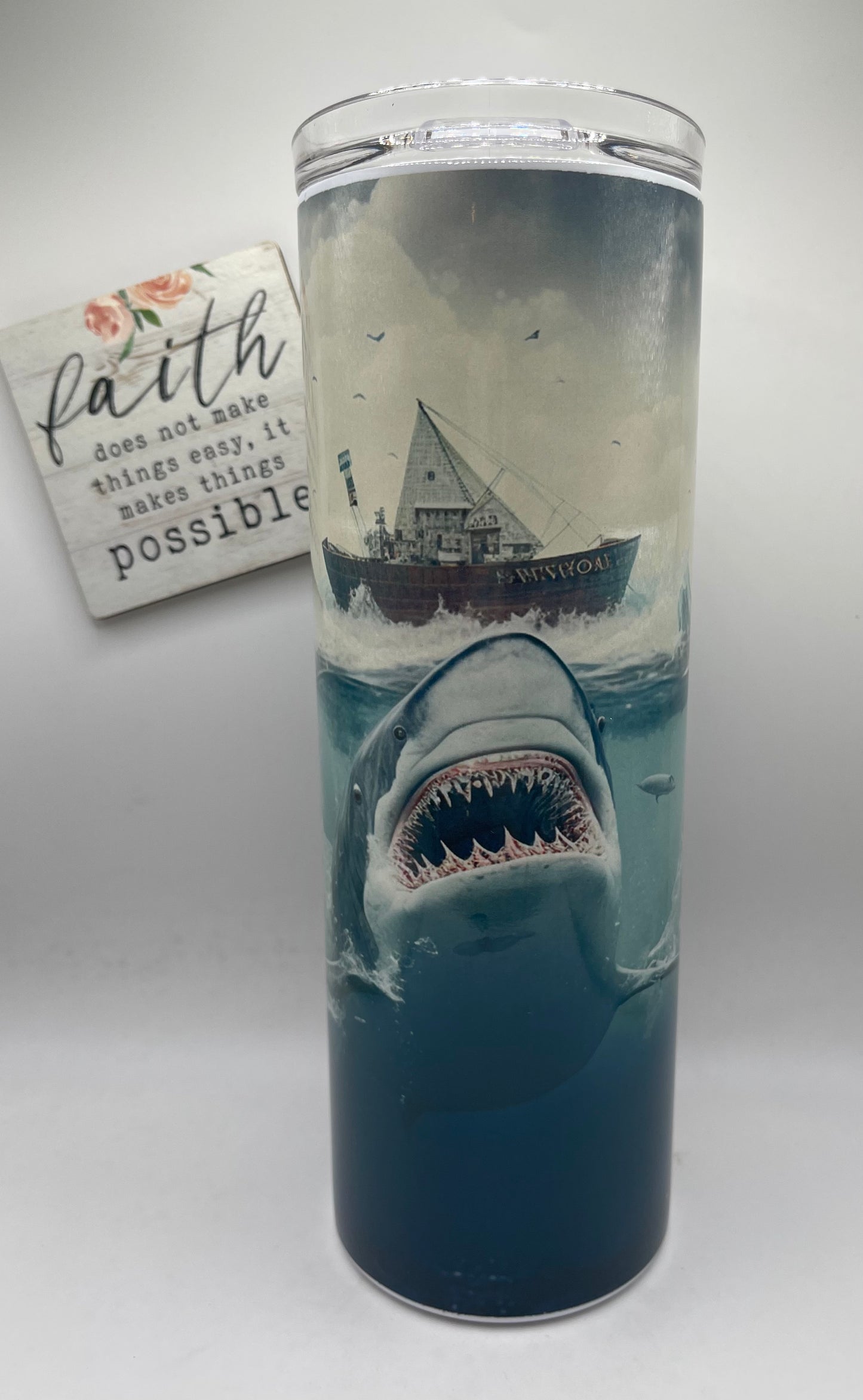 20oz. Tall Skinny Shark