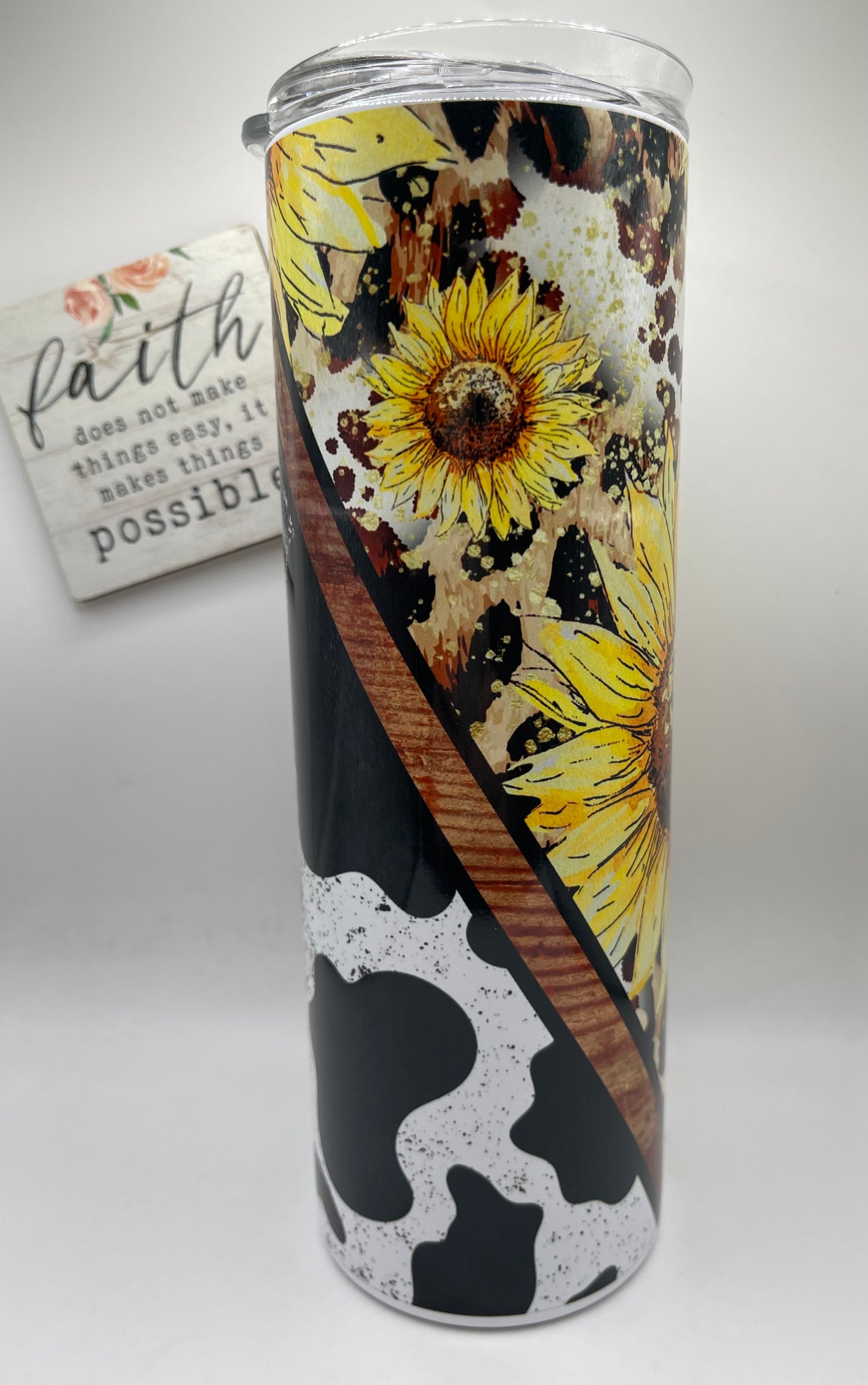 20oz Tall Skinny Sunflower