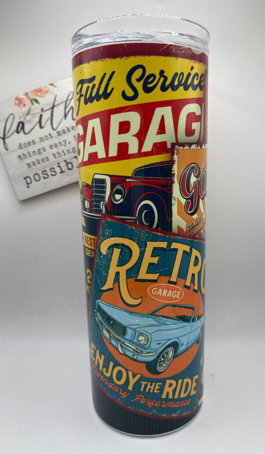 20oz Retro Garage Tin Signs