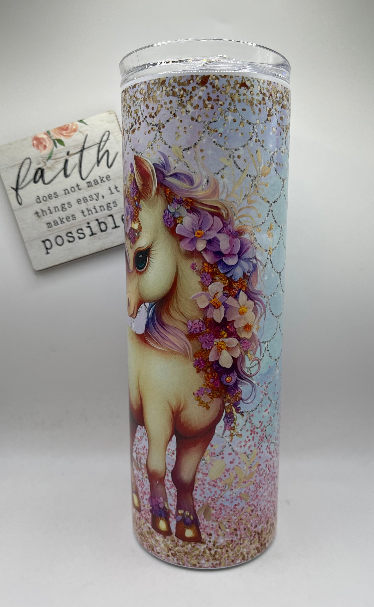 20oz Tall Skinny Unicorn