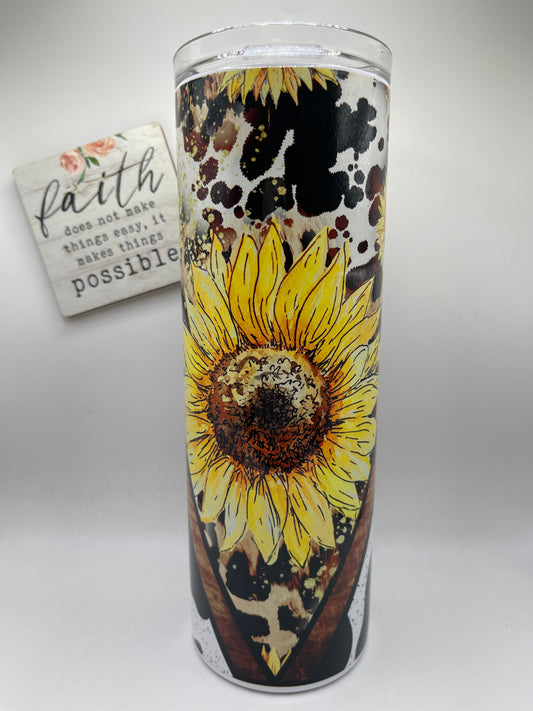 20oz Tall Skinny Sunflower