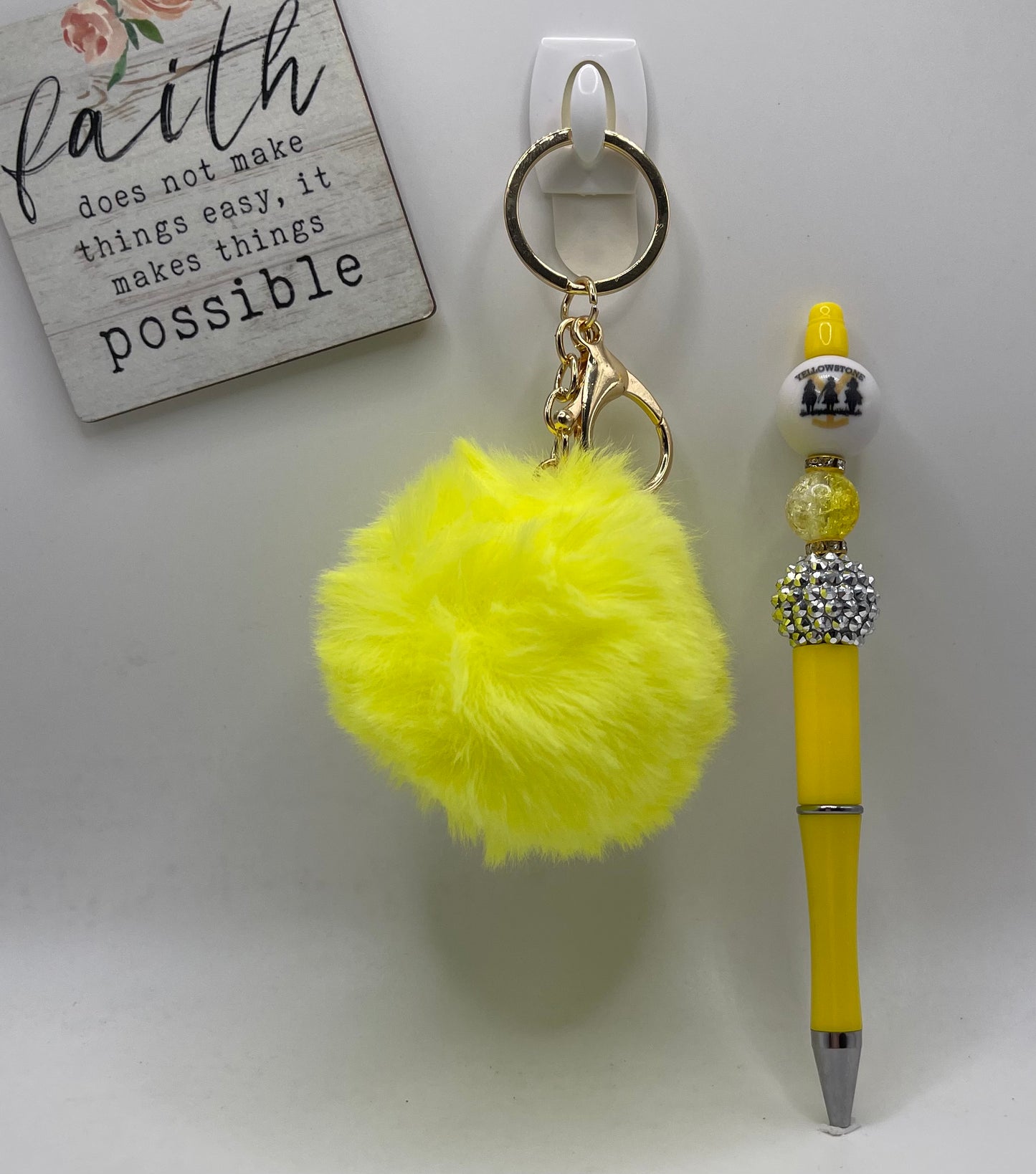 Beaded Pen & Keychain combo- YS