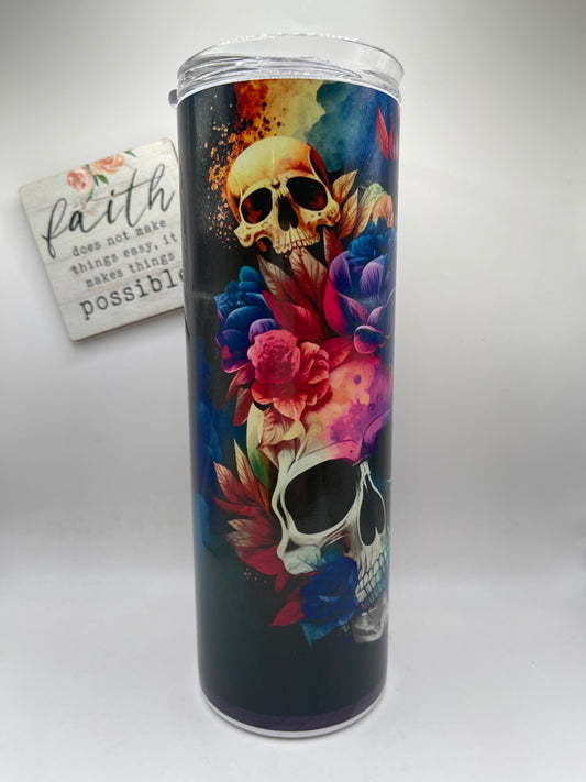 20oz Vibrant Skulls