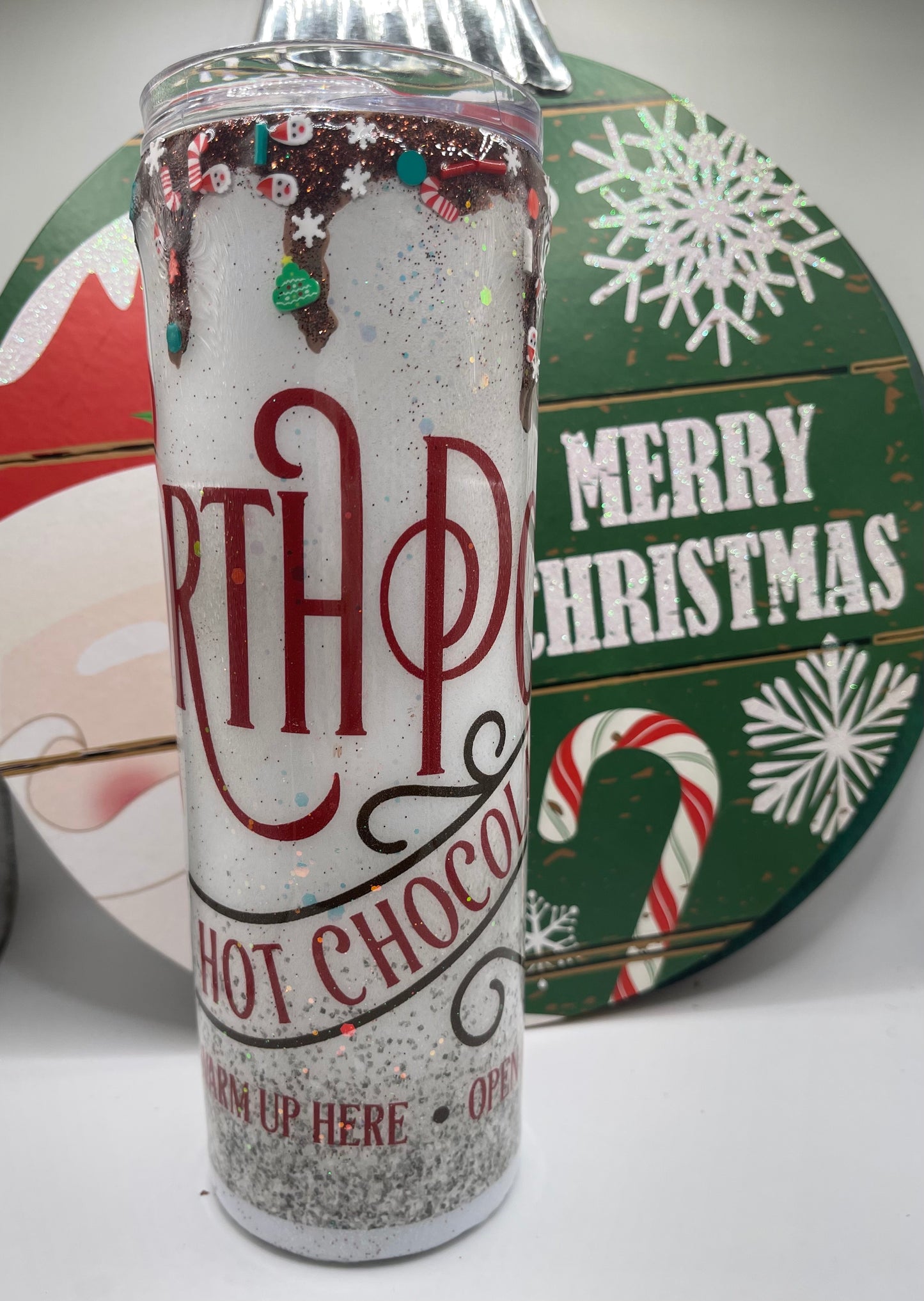 20 oz. Christmas North Pole Hot Chocolate  (Epoxy Coated)