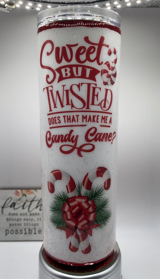 20 oz. Christmas Candy Cane (Epoxy Coated)