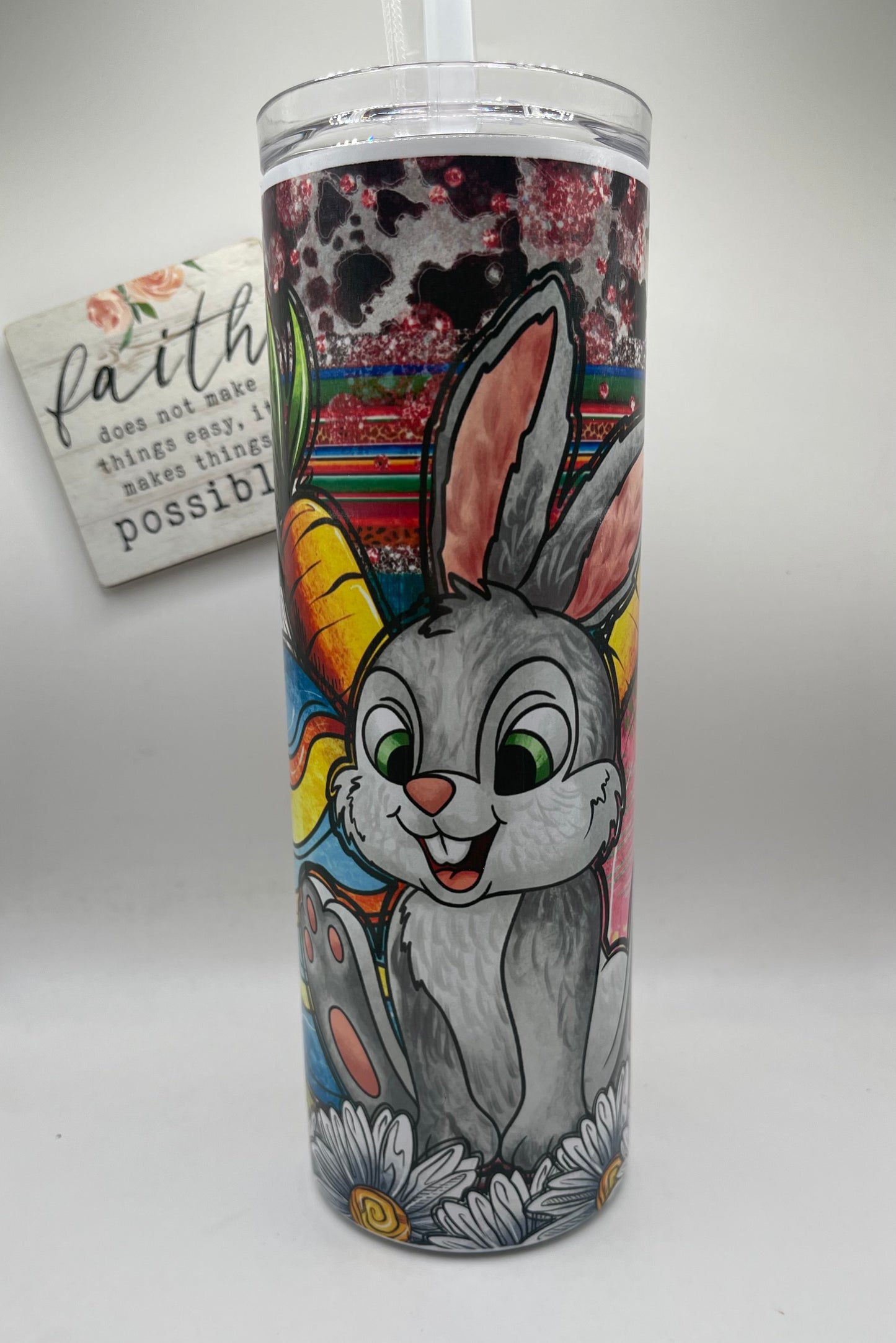 20oz Tall Skinny Easter Bunny