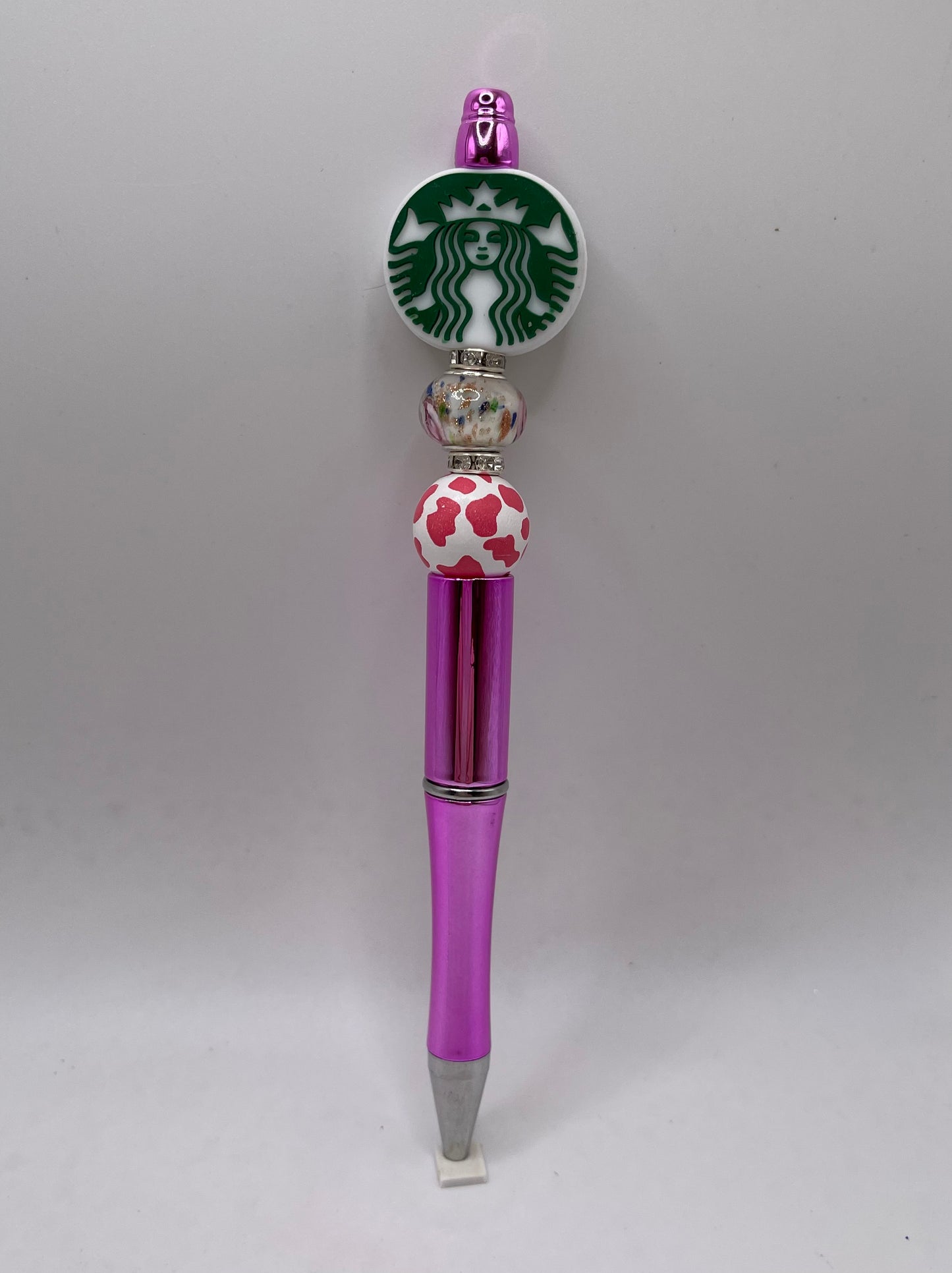 Beaded COFFEE themed Pen