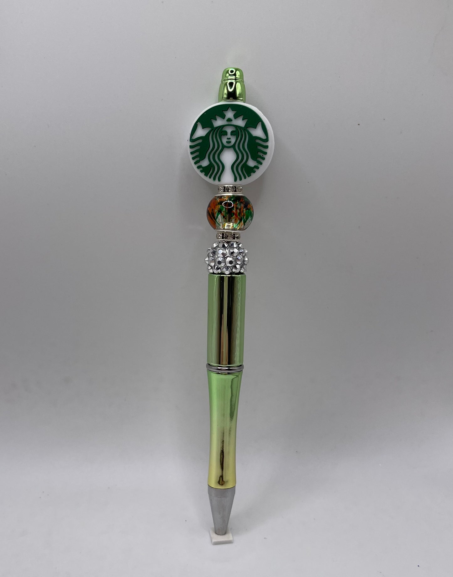 Beaded COFFEE themed Pen